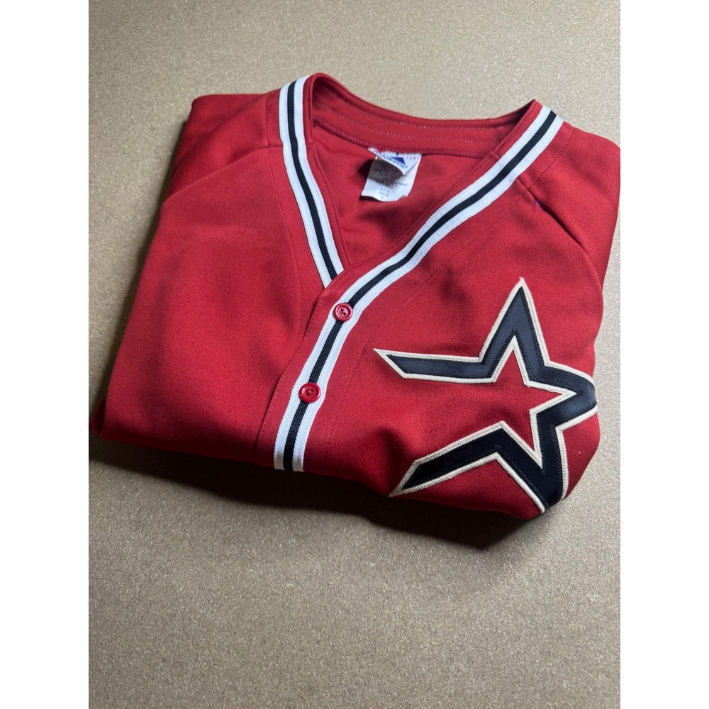 Majestic Houston Astros Youth Red Baseball Jersey Star Logo Kids Large 6713 0114